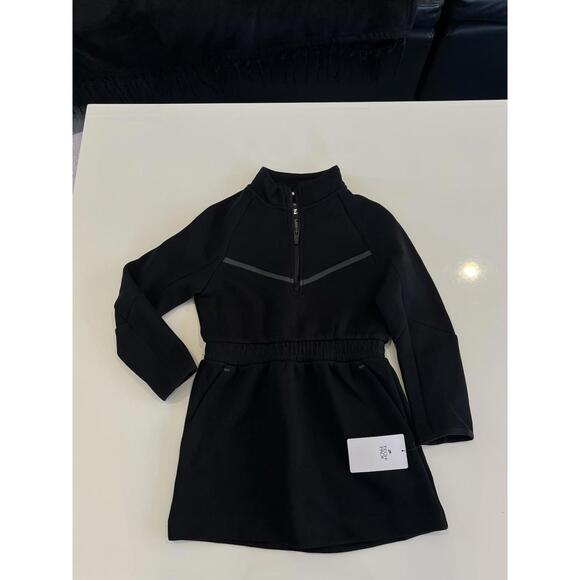 $85 Nike Tech Girls L/S Beautiful Black Dress Size 6X (6-7 yrs) 36M883 023 - Picture 3 of 5
